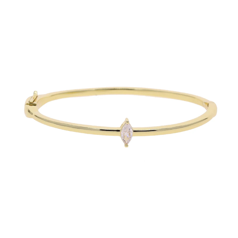 GeoCharm CZ Bangle
