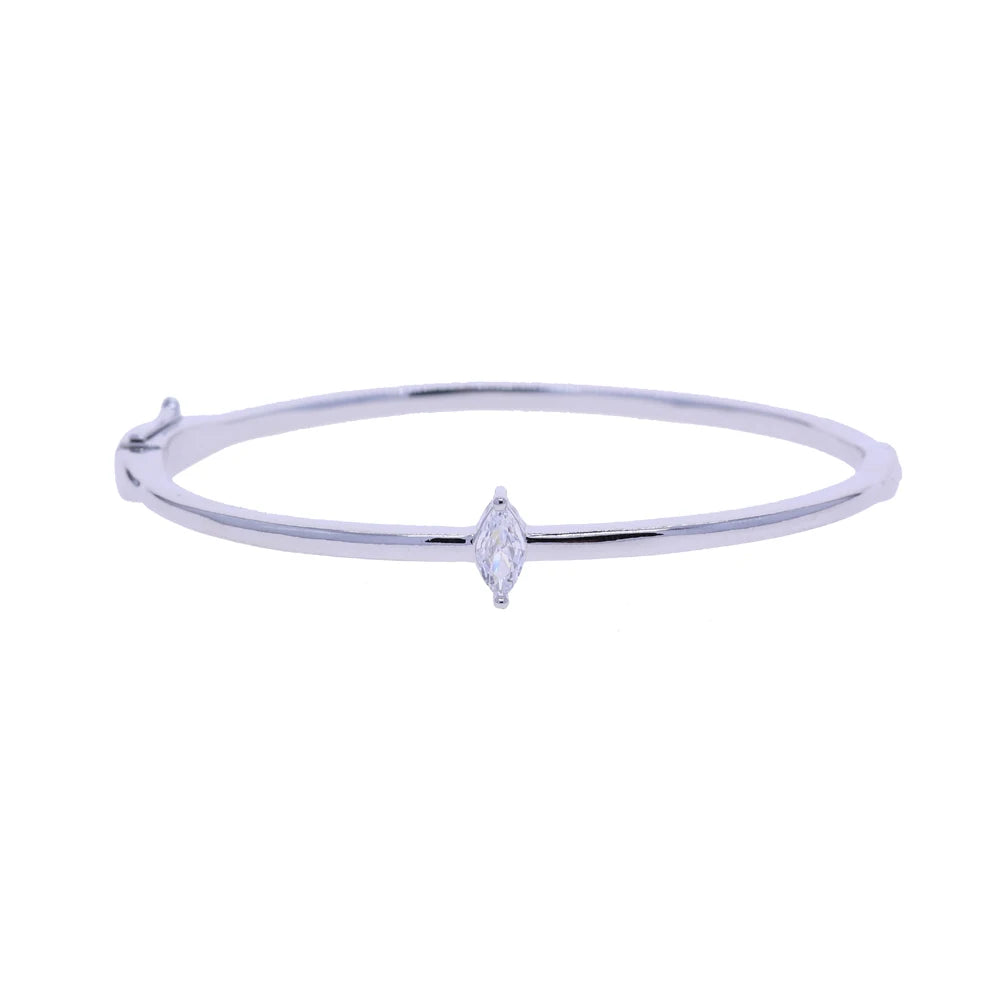 GeoCharm CZ Bangle