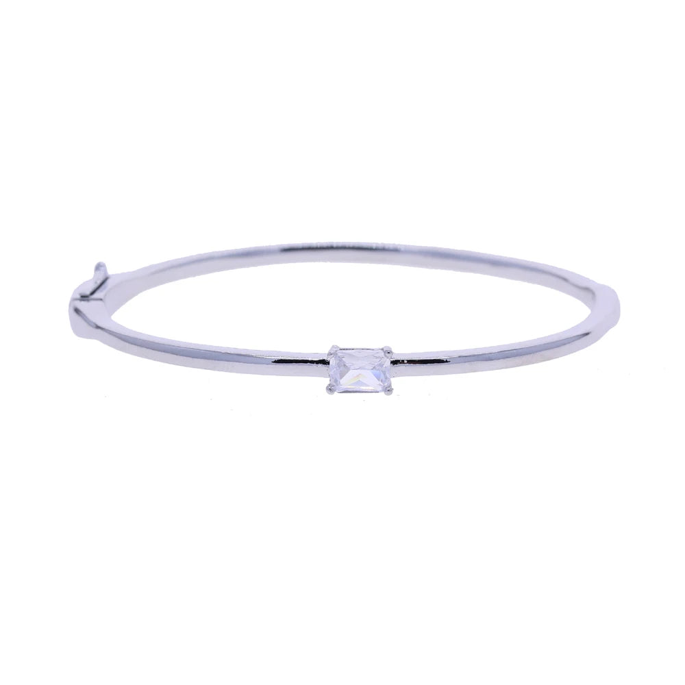 GeoCharm CZ Bangle