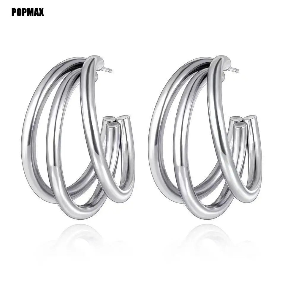 Golden Muse Statement Hoops