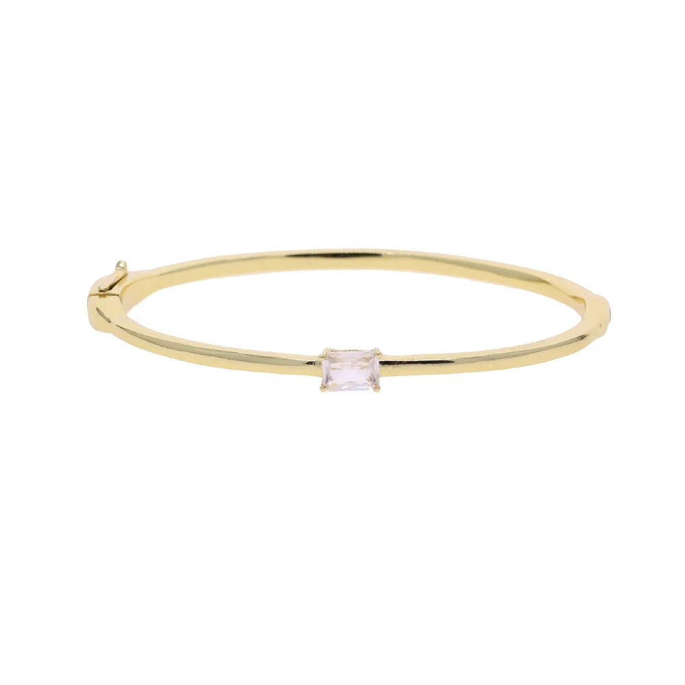 GeoCharm CZ Bangle